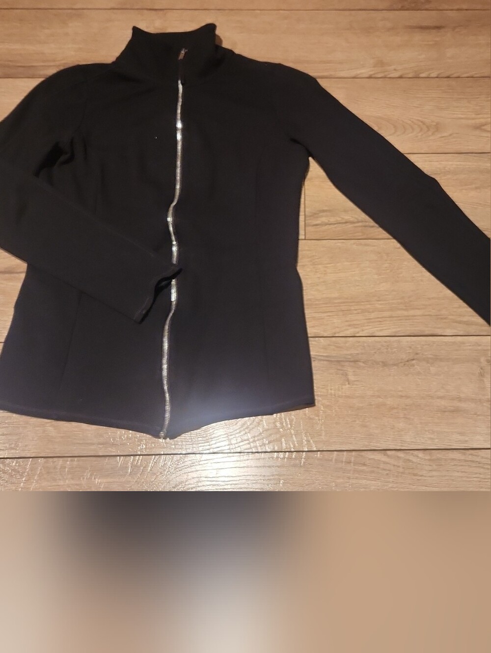 Babaton Black Zip-Front Jacket